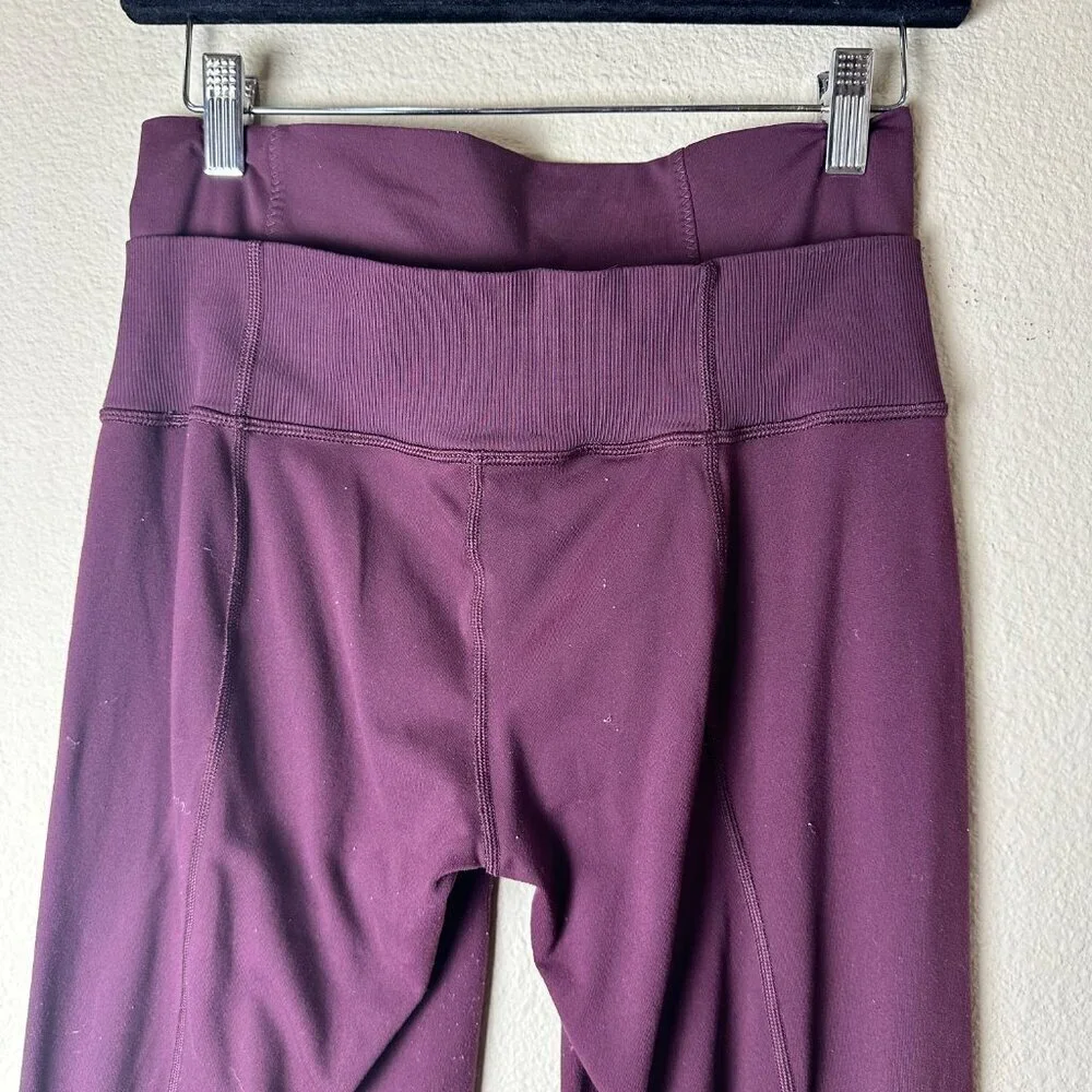 LULULEMON Straight Leg Yoga Pants Leggings Double Waist Band - size 8